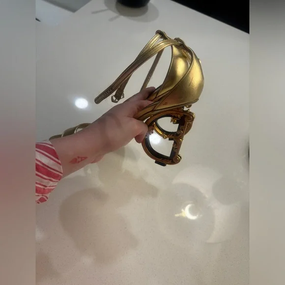 Dolce & Gabbana Gold Women's Heels - Picture 5 of 8